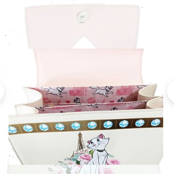 Loungefly Aristocats Duchess in Paris Floral AOP Crossbody (Exclusive) - Picture 7 of 8